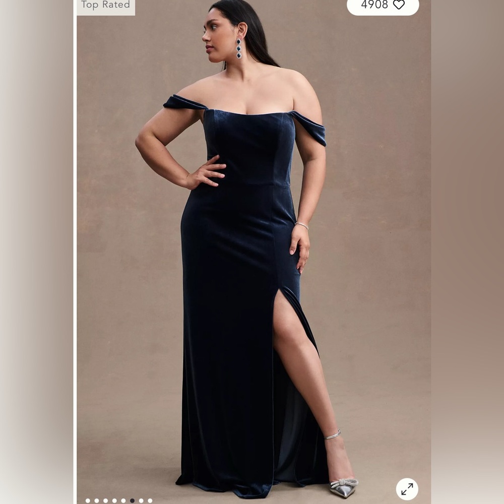 Jenny Yoo Midnight Blue Maxi Dress